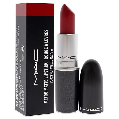 MAC Retro Matte Lipstick Ruby Woo, 1 Count, Multicolor, 0.10 Ounce | Amazon (US)