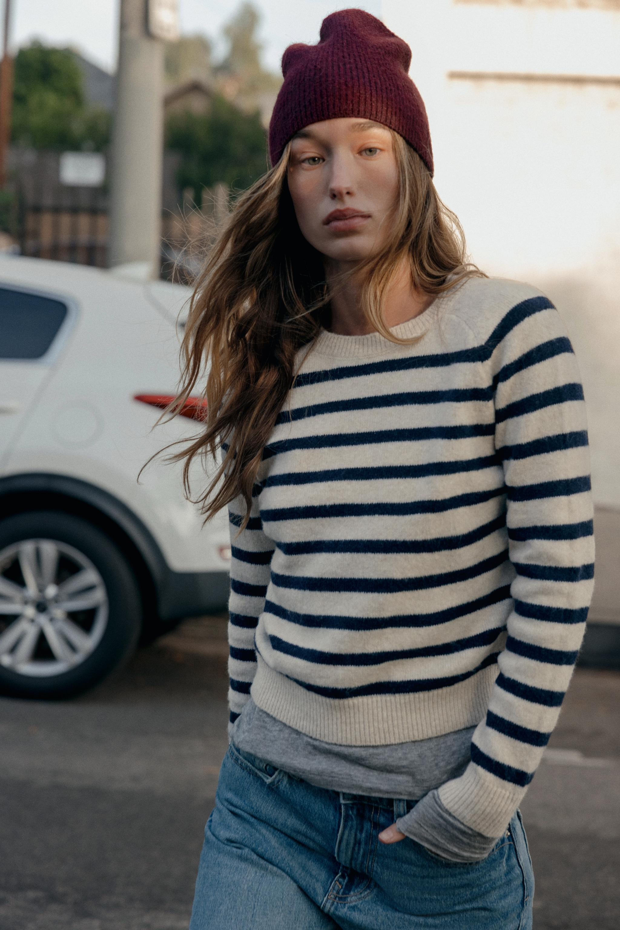 STRIPED KNIT JUMPER | Zara US