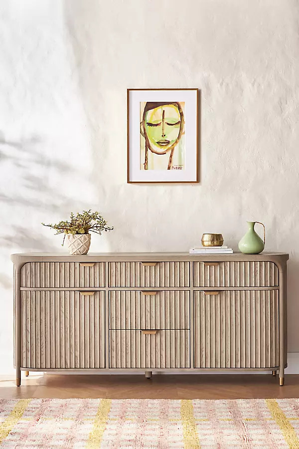 Isla Oval 70" Fluted Sideboard | Anthropologie (US)