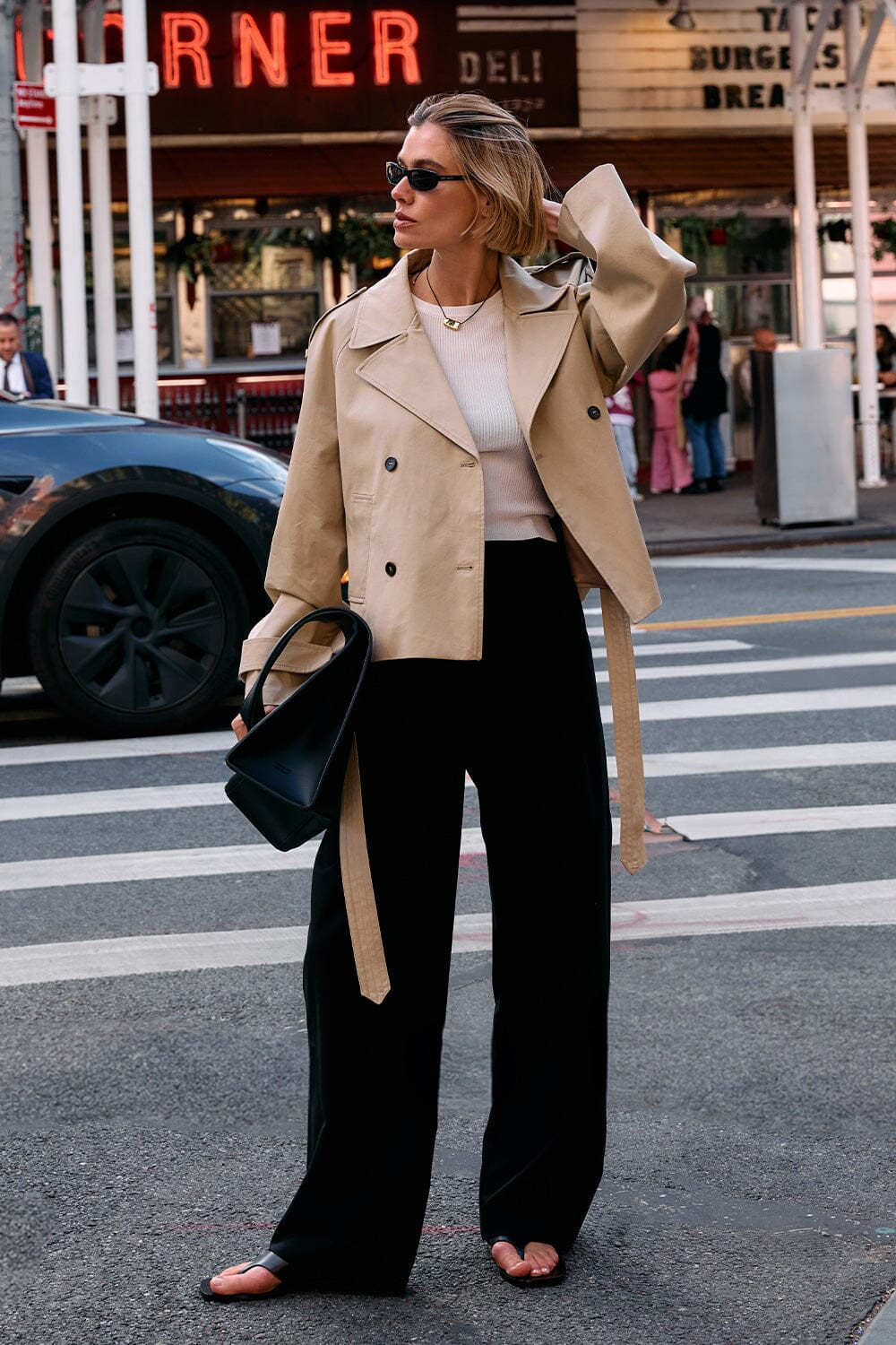 EDEN BLACK TAILORED PANT | DISSH