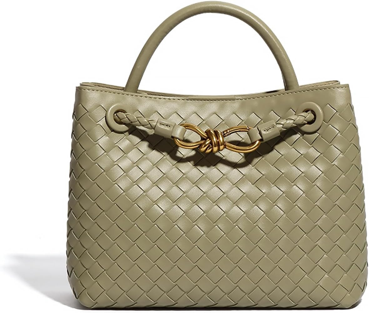 Woven Bag for Women, Woven Tote Bag, Top Handle Hobo Bag Woven Shoulder Bag Crossbody Satchel Bag... | Amazon (US)