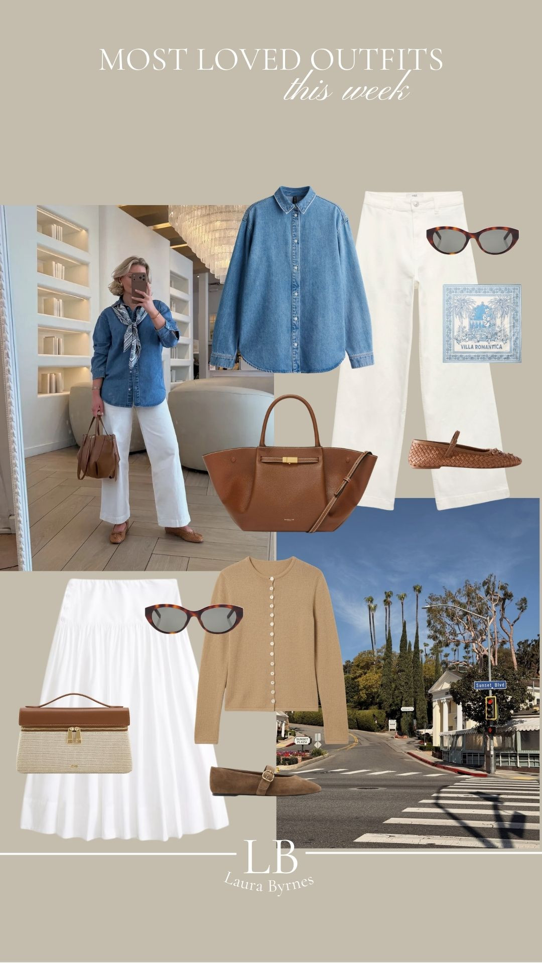 Most Loved Outfits this week! 

Wardrobe Staples, Spring Style, Spring Fashion, Spring Outfit, White Jeans, Denim Shirt, DeMellier Bag, Ballet Flats, Spring New In
 

 #LTKuk #LTKspring #LTKeurope