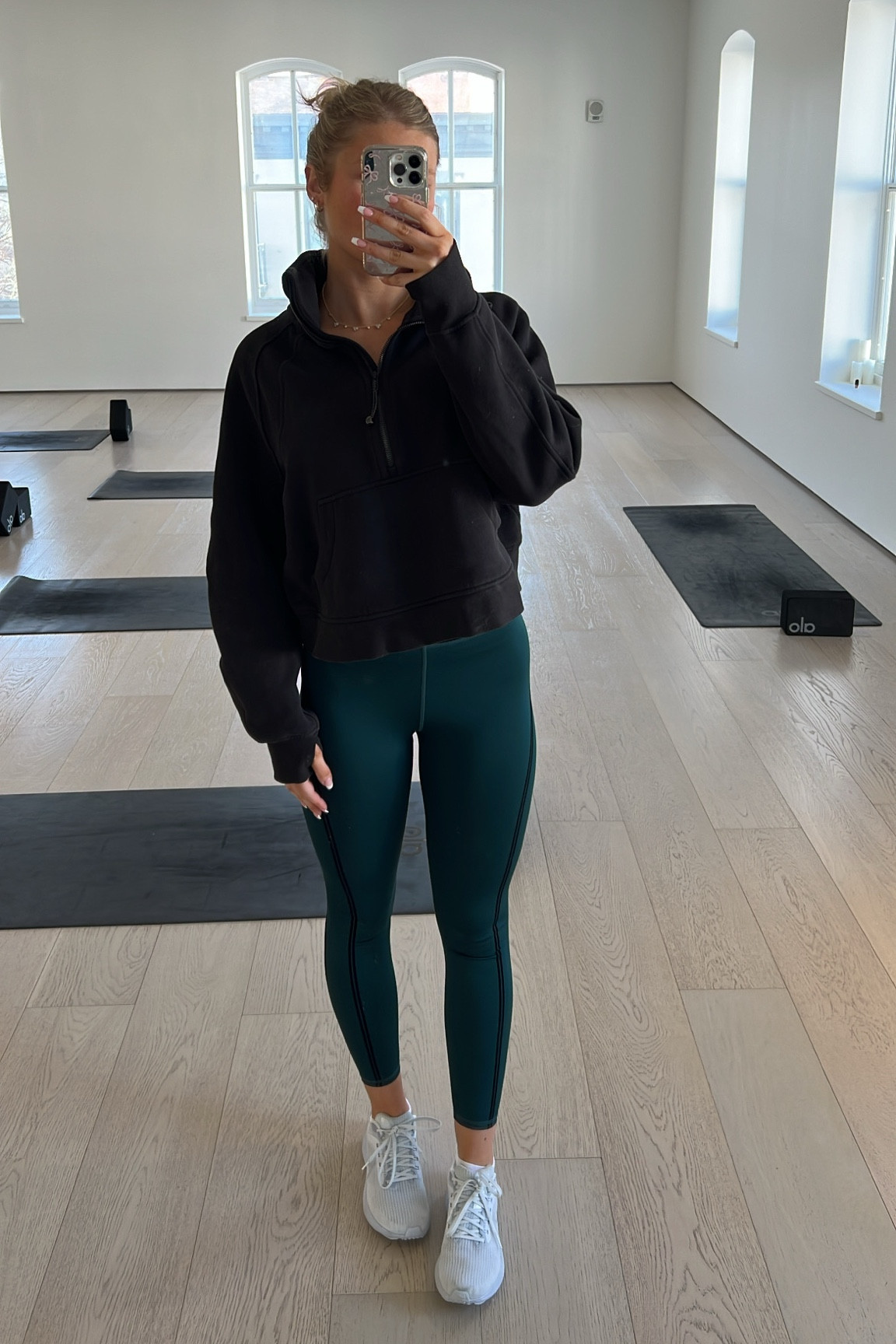 Athleisure always! Size xs leggings. Small bra. M/L in pullover. 

#LTKActive #LTKstyletip #LTKfitness