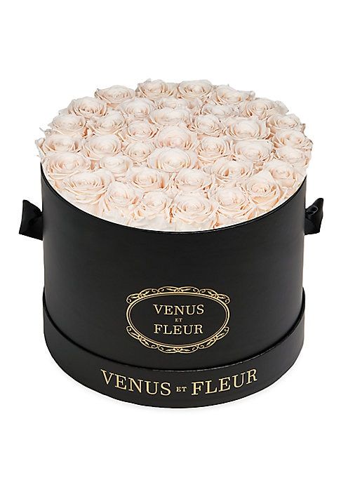 Venus ET Fleur Eternity Large Round Keepsafe Box - Black | Saks Fifth Avenue