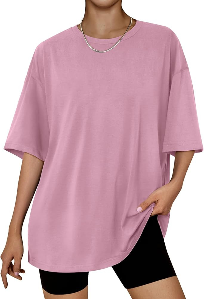 Trendy Queen Womens Fashion Workout T Shirts Athletic Plus Size Tops Summer Trendy Clothes 2024 S... | Amazon (US)