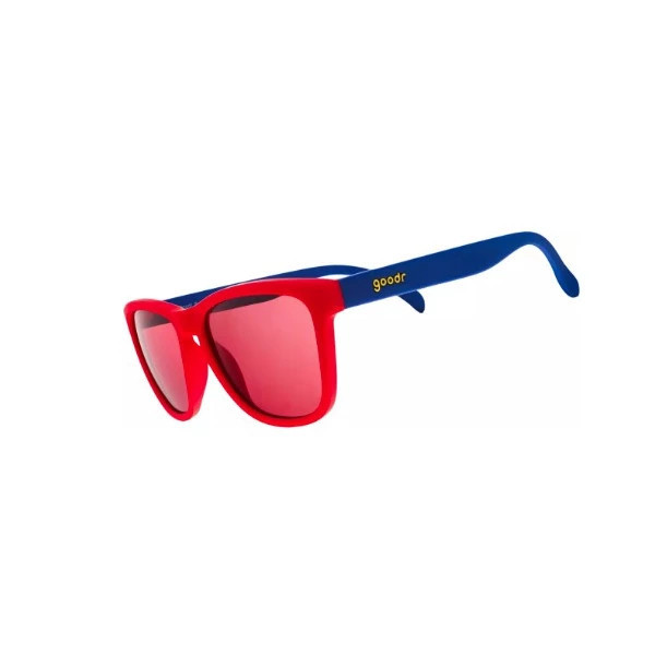 Men's Goodr Don't Leave Me On Polarized Sunglasses Red | Scheels