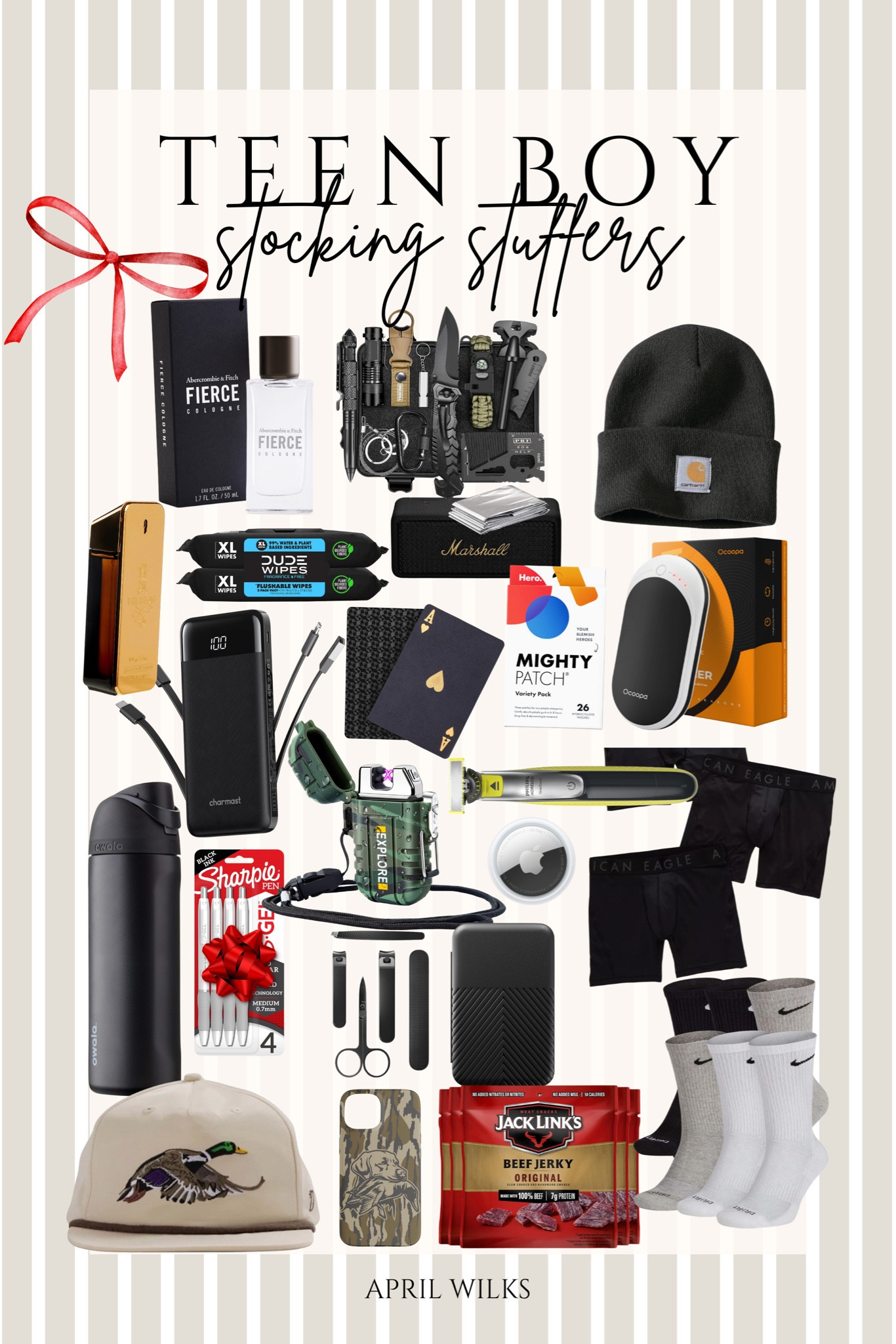 Teen Boy Stocking Stuffers

Teen boy gifts  stocking stuffers  gift guides  gift ideas  teen guy stocking  teen stocking stuffers  speakers  socks  hand warmers  beanies  water bottle  dude wipes  VintagePickin

#LTKSeasonal #LTKGiftGuide #LTKHoliday