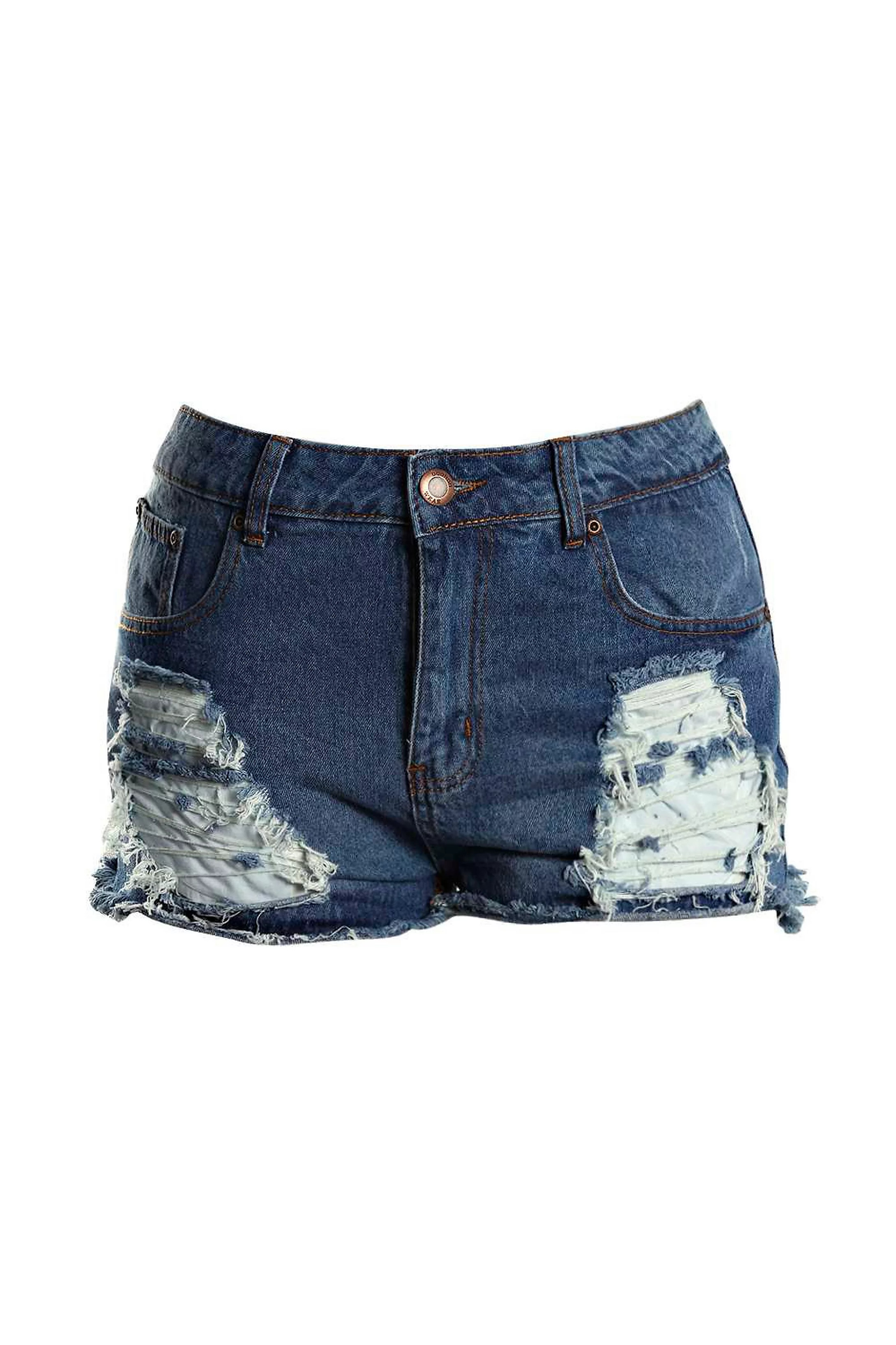 Plus Ripped Denim Shorts | Boohoo.com (US & CA)