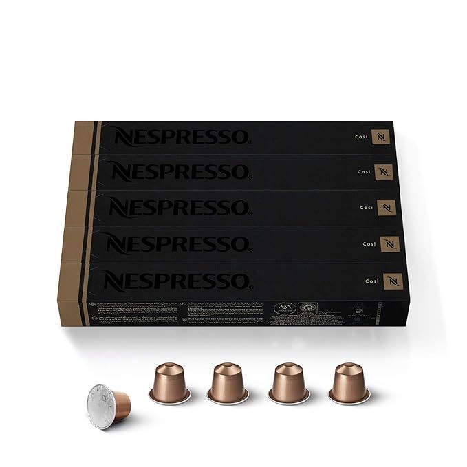 Nespresso Capsules OriginalLine, Cosi, Mild Roast Espresso Coffee, 50 Count Coffee Pods, Brews 1.... | Amazon (US)