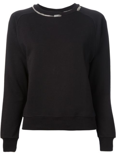 zip trim sweatshirt | FarFetch Global