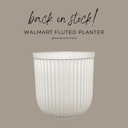 Back in stock! The popular Walmart planter - now available in white! 

pottery barn dupe, Walmart planter, fluted pot, fluted planter 


#LTKfindsunder50 #LTKhome #LTKSeasonal