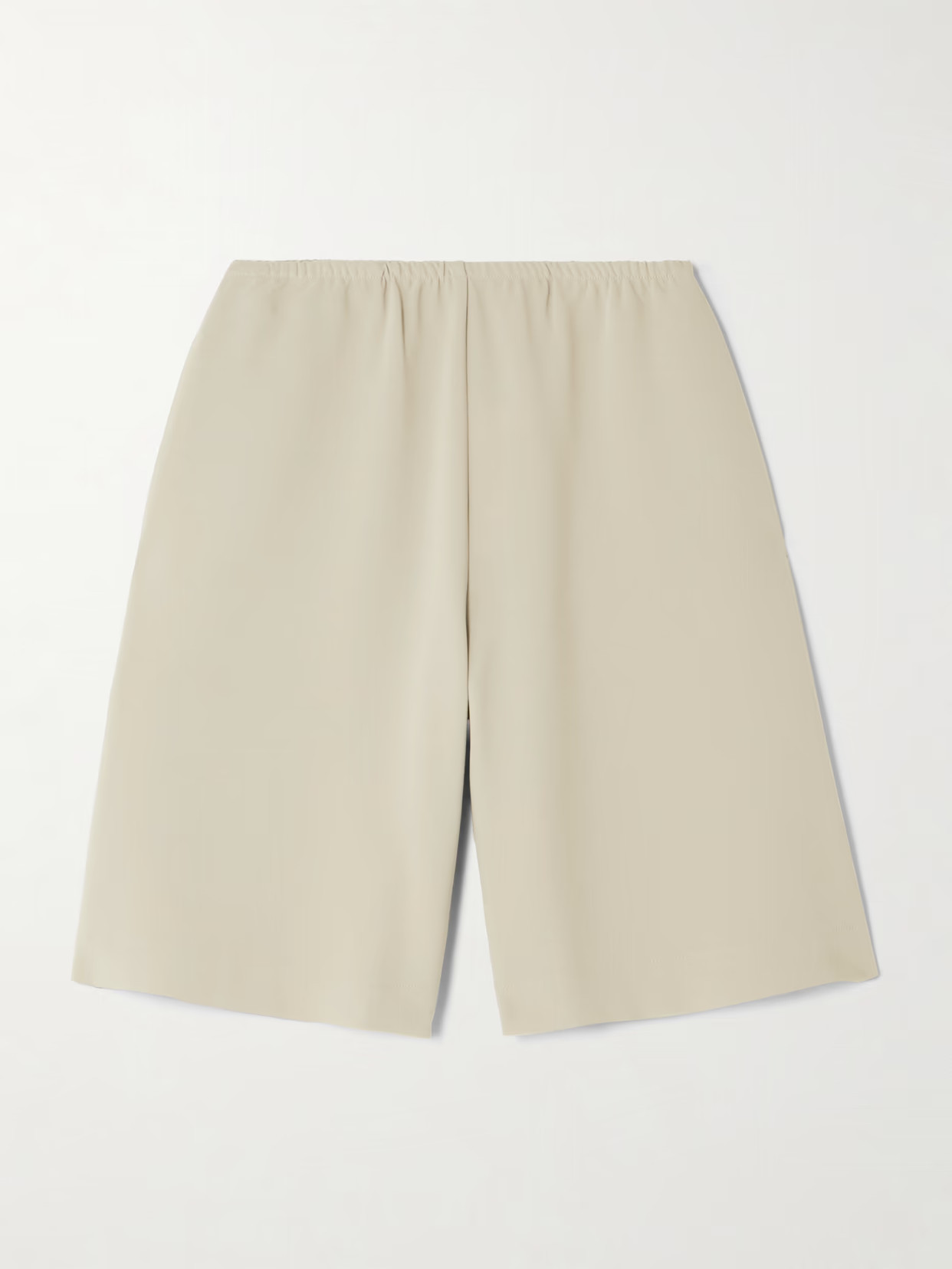 LESET - Arielle City Crepe Shorts - Neutrals | NET-A-PORTER (US)