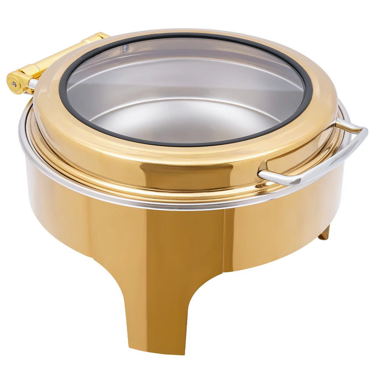 1.58 Gal Gold Round Stainless Steel Display Dining Plate | Wayfair North America