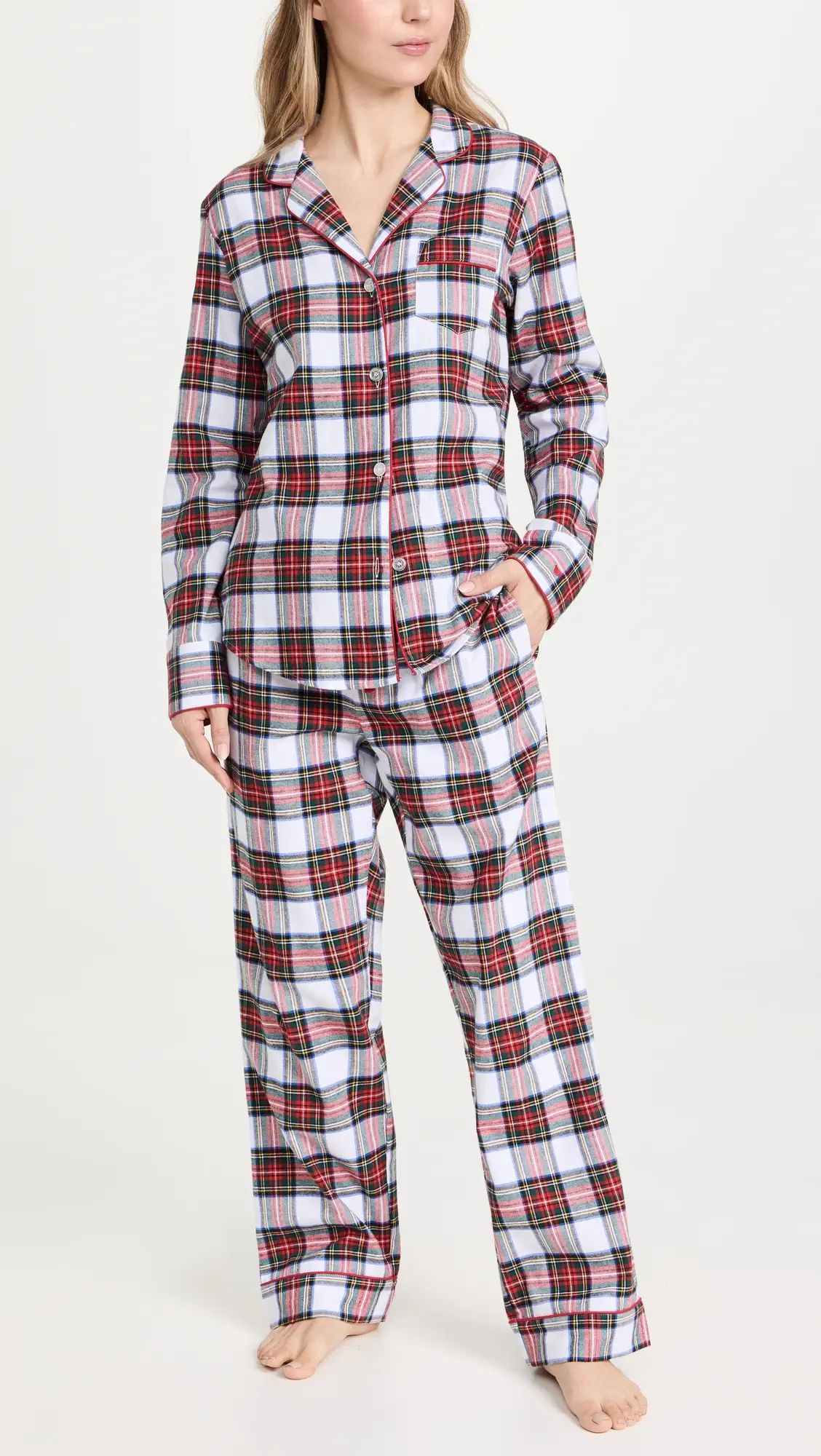 Petite Plume Balmoral Tartan Pajama Set | Shopbop | Shopbop