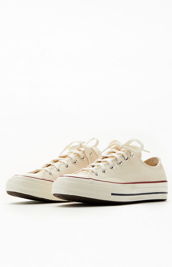 Converse Mens White Chuck 70 Low Shoes - Ivory size 12 | PacSun