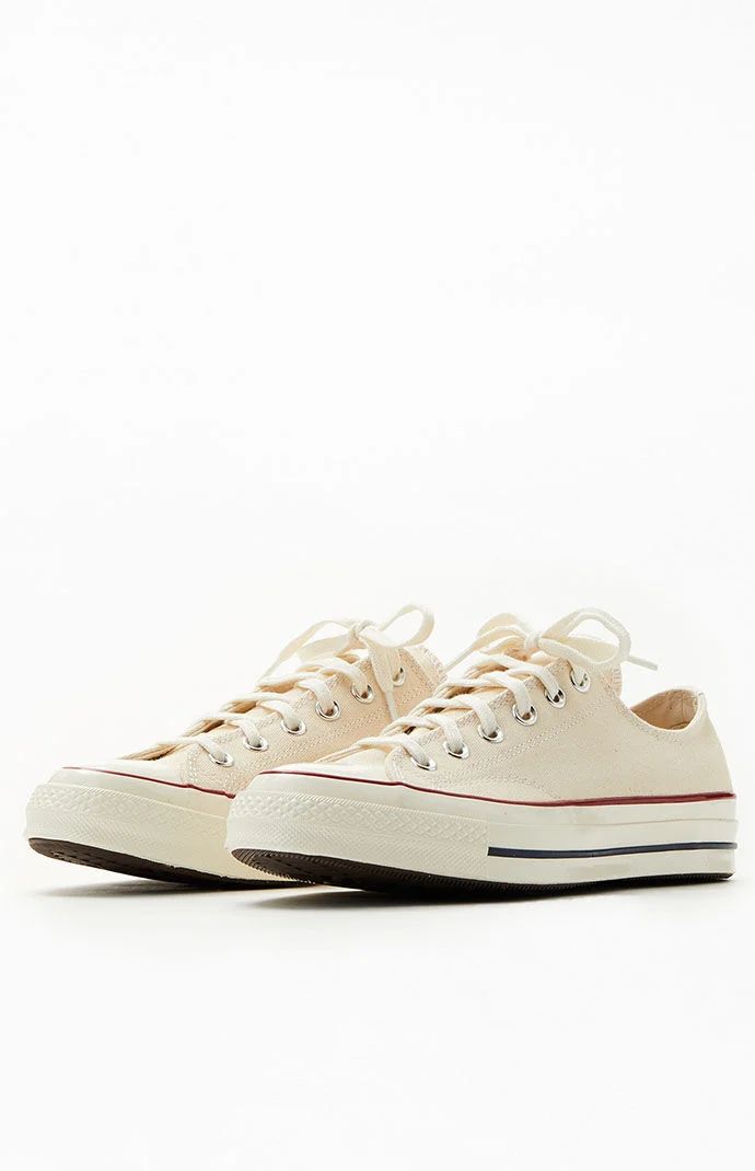 Converse Mens White Chuck 70 Low Shoes - Ivory size 4.5 | PacSun