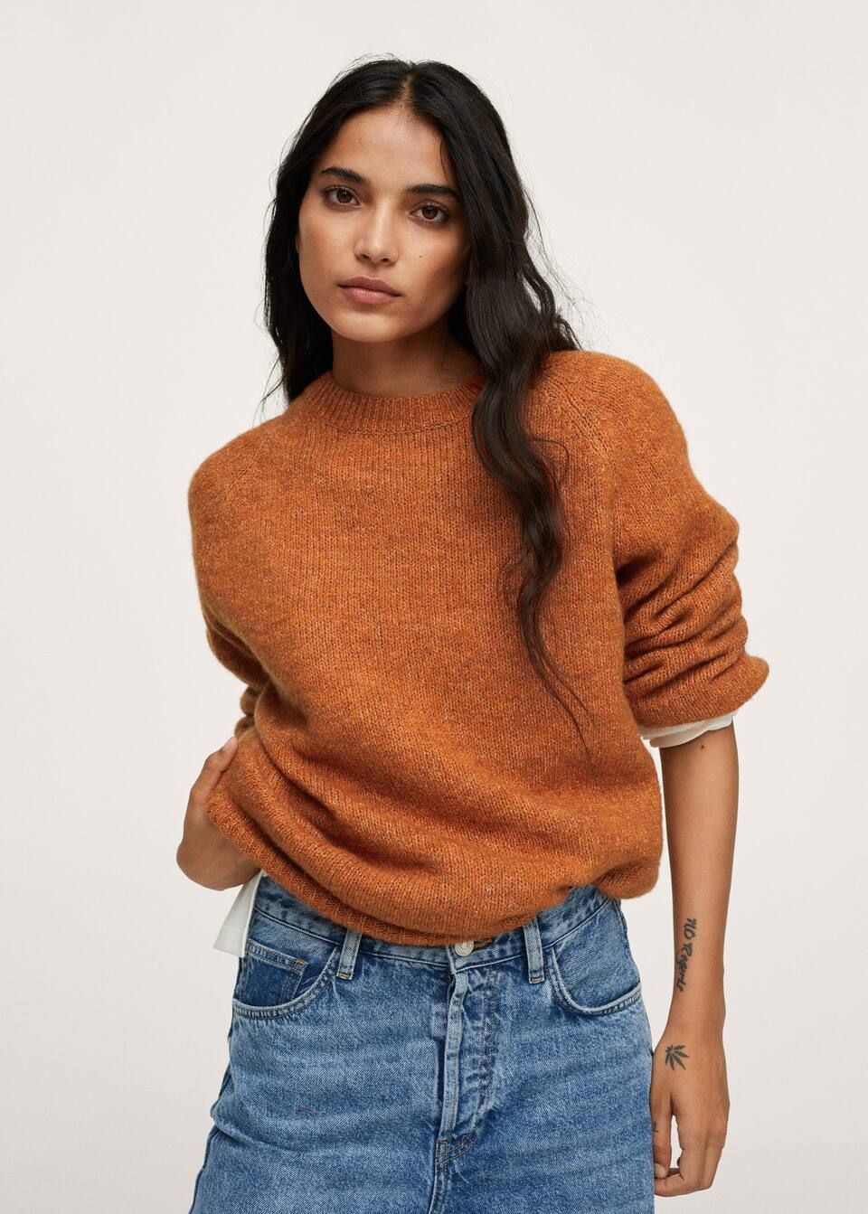 Oversize knit sweater | MANGO (US)