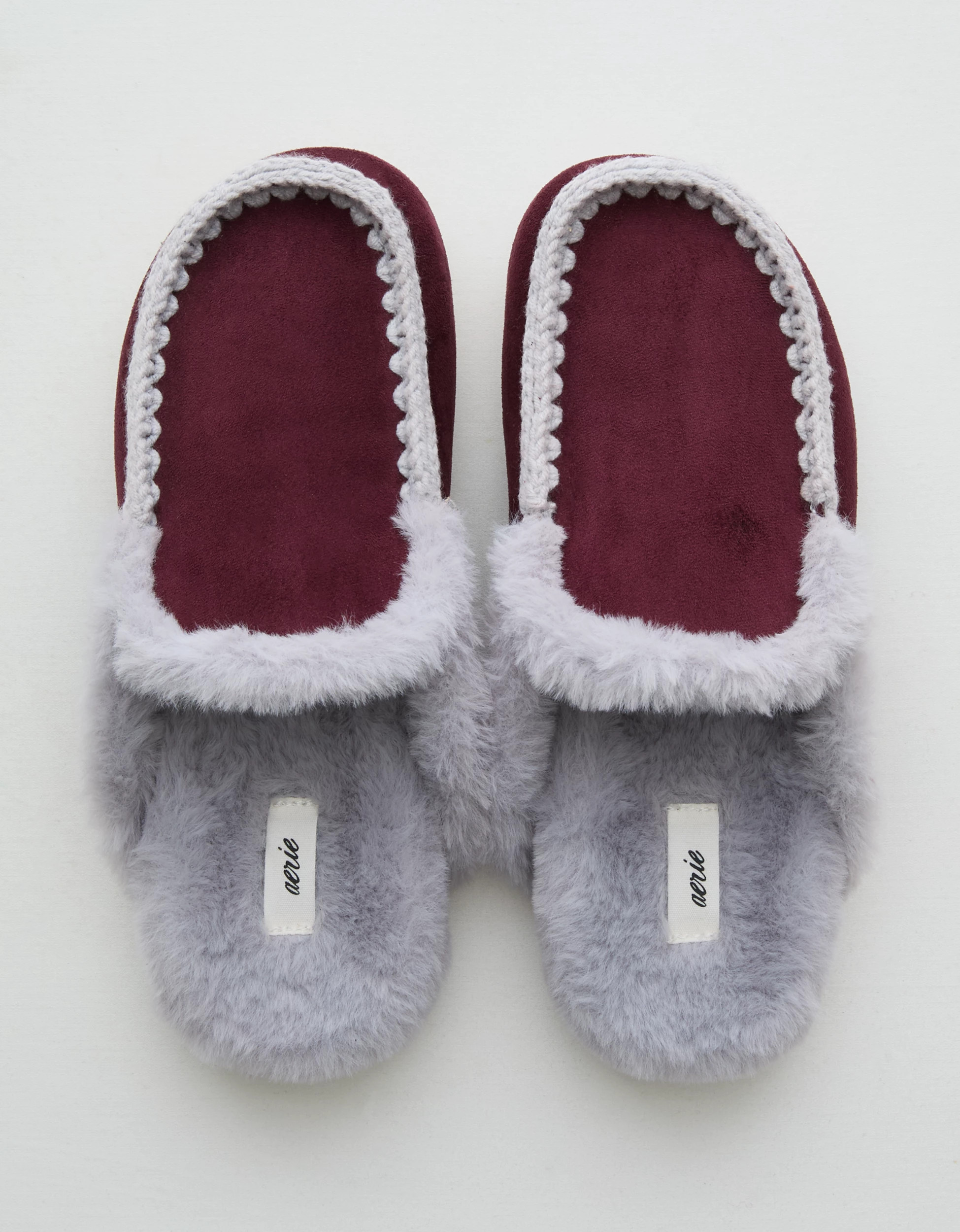 Aerie Contrast Stitch Slippers | Aerie