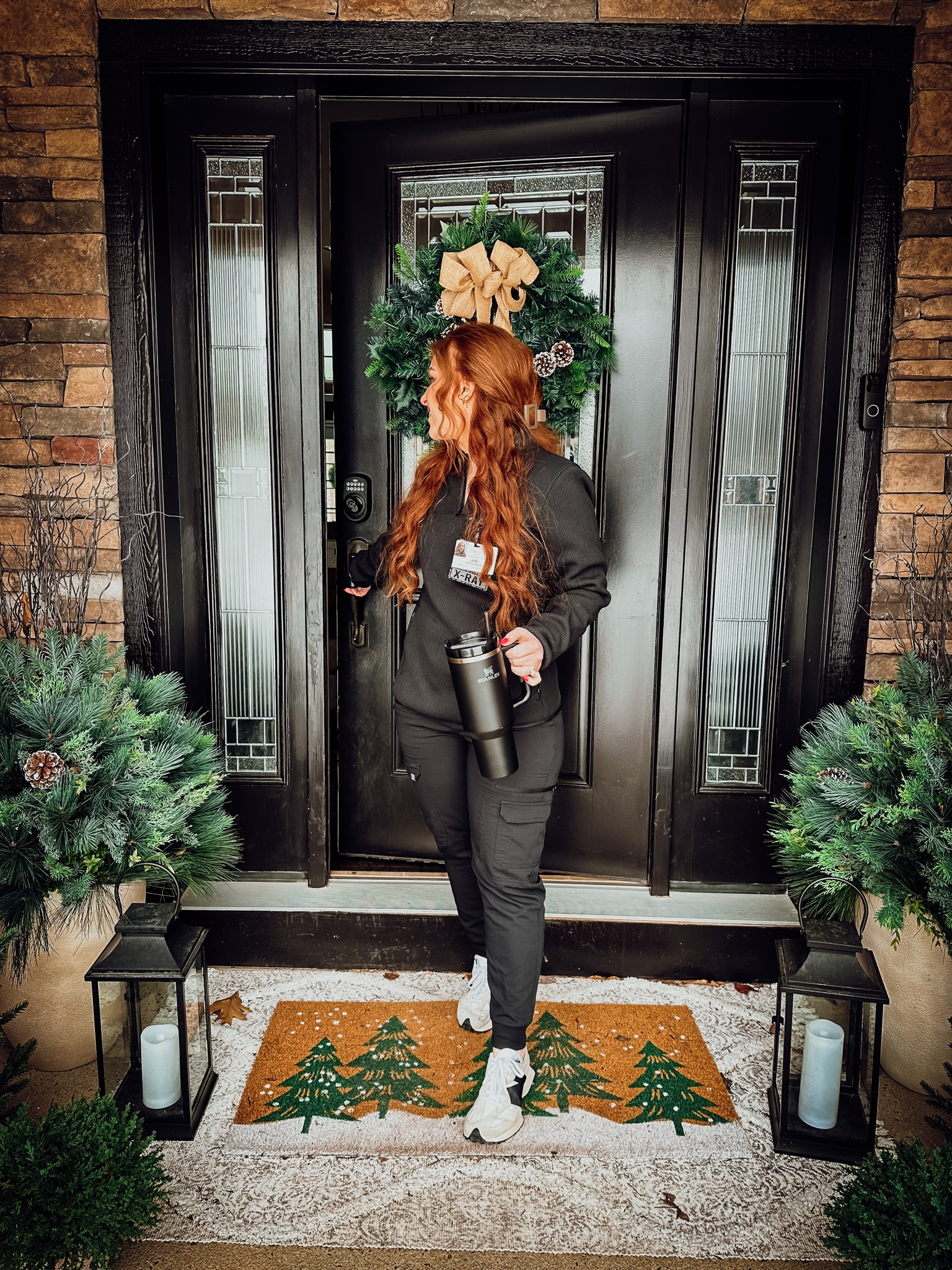 Work outfit ! Scrubs form fabletics !

Small short jogger pants 
Small quarter zip pullover 

Both in black 

#LTKWorkwear #LTKStyleTip #LTKFindsUnder100