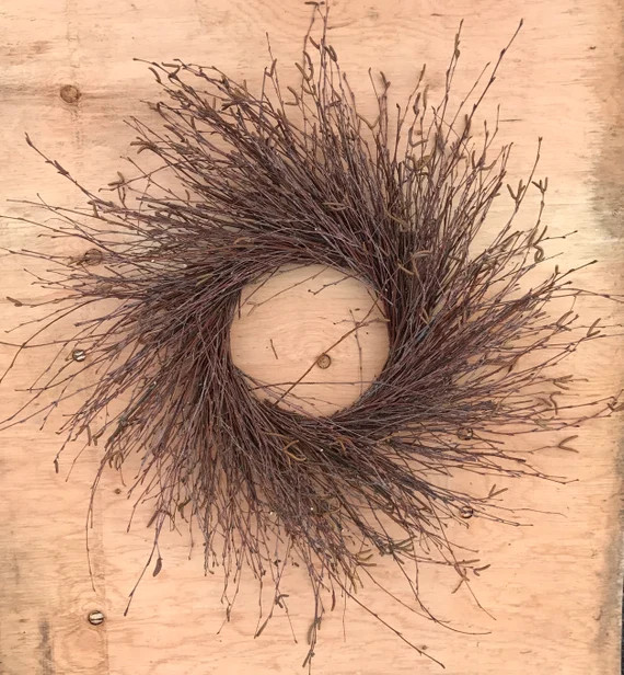 Birch Wreath Small Wreath Door Size Wreath Large Wreath | Etsy | Etsy (US)