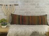 Pastel color kilim pillow, kilim cushion cover, boho decor pillow, handmade pillow, 12x36 inches pil | Amazon (US)