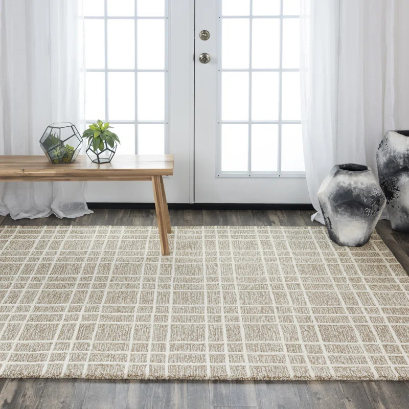 Alec Handmade Flatweave Wool Brown Rug | Wayfair North America