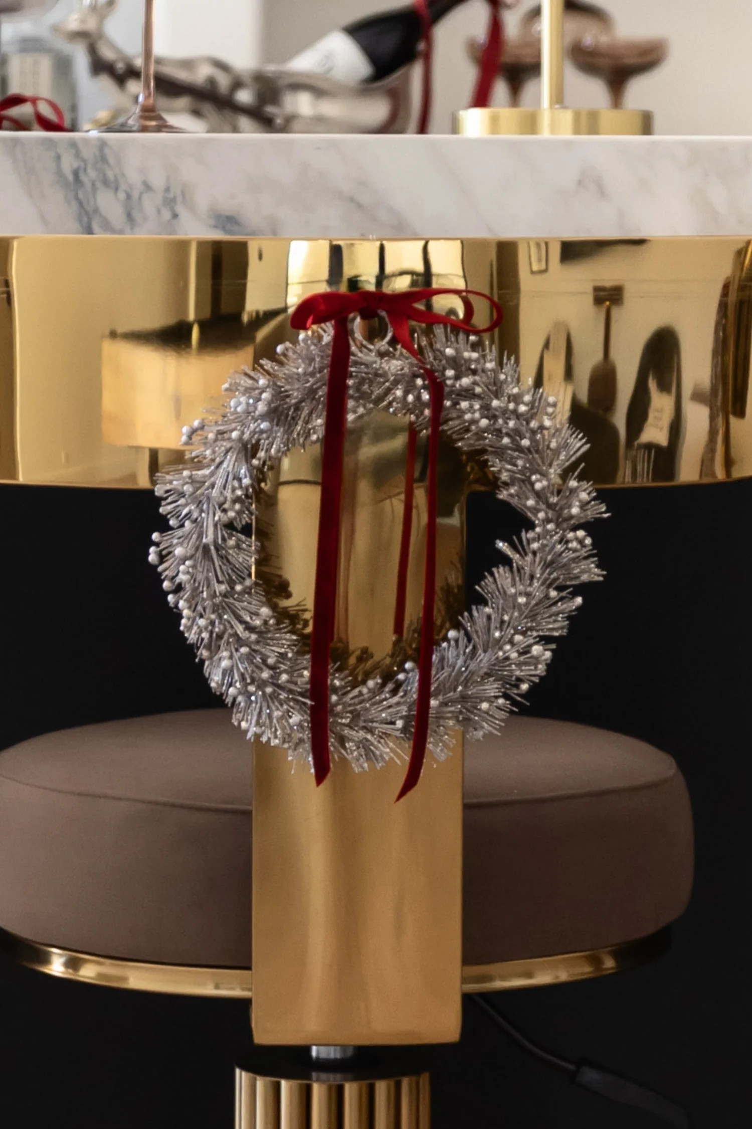 Glitter Mini Berry Wreath - 8" | THELIFESTYLEDCO