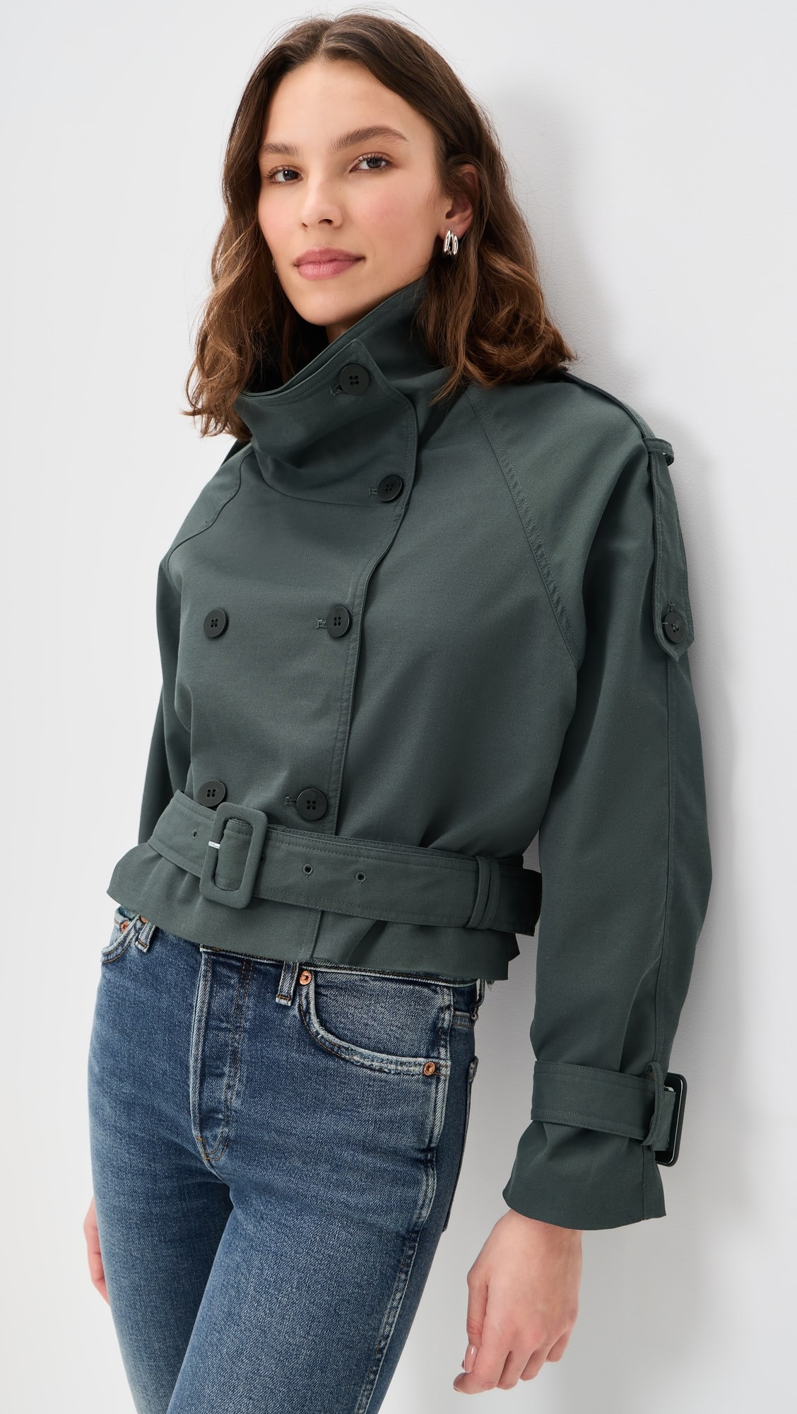 Blanc Cropped Trench Coat | Shopbop