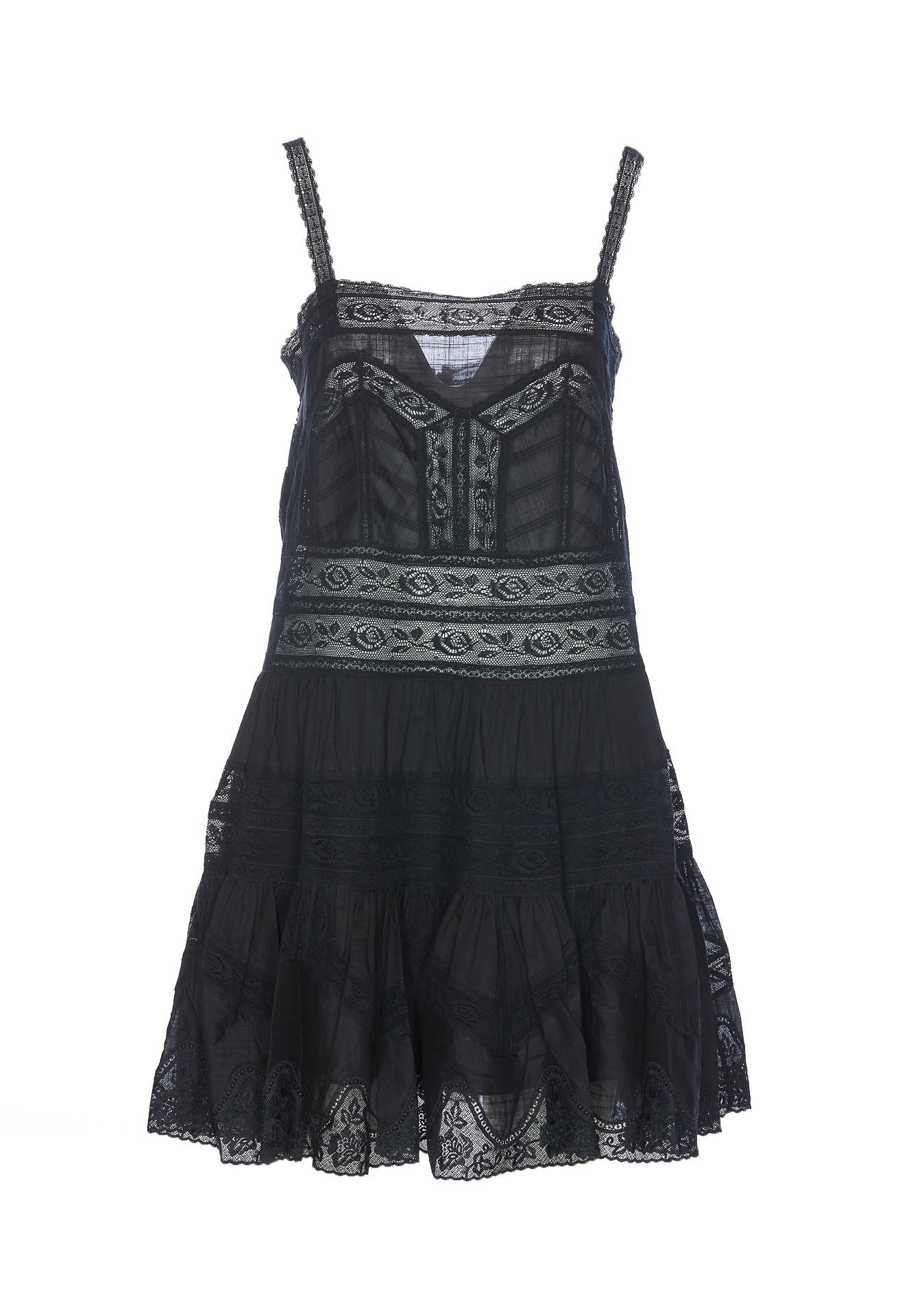 Zimmermann Halliday Lace Trim Short Dress | Italist.com US