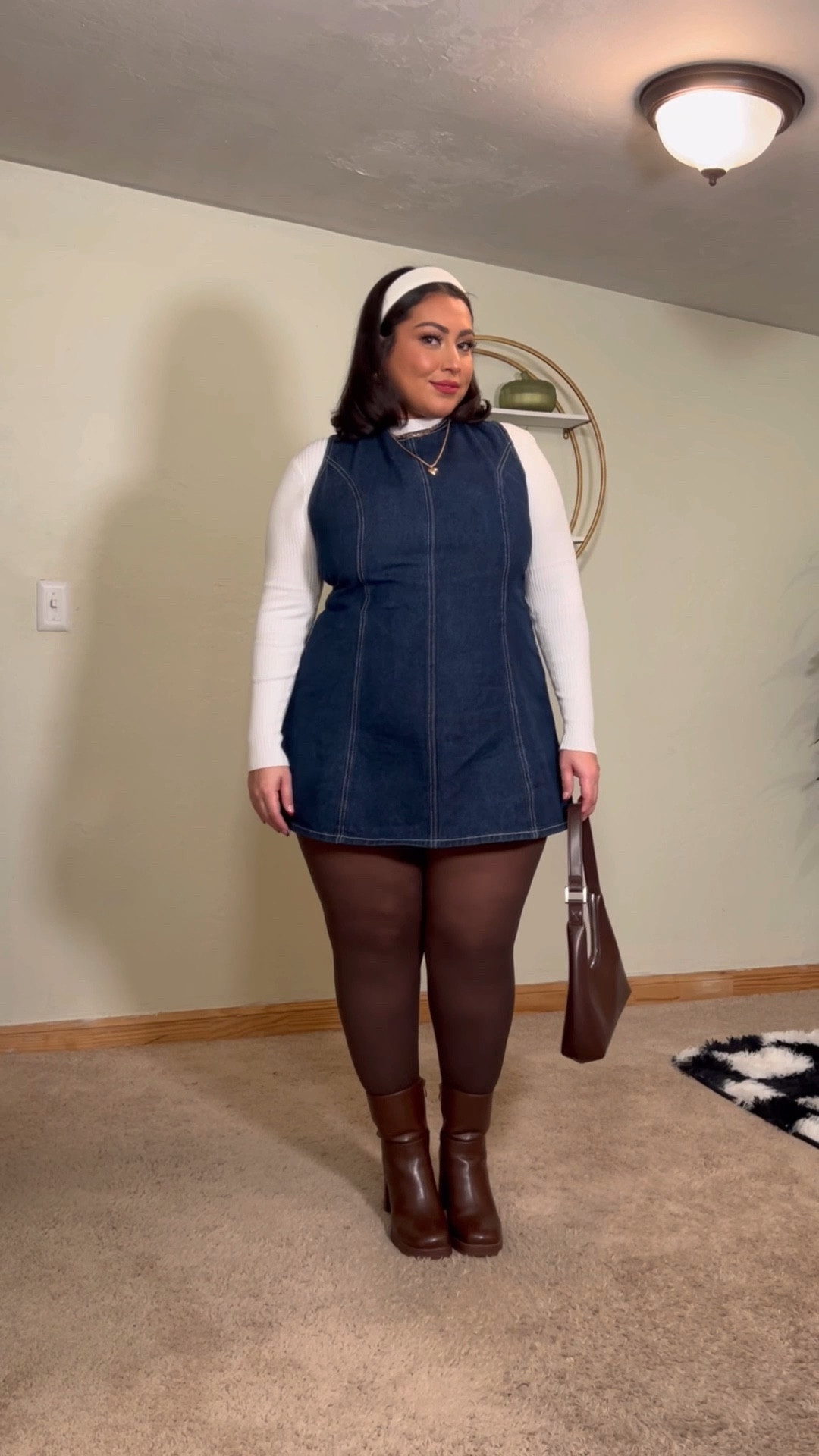 fall outfit ideas🍂
Outfit 1: size XL top, size 34 denim skirt 
Outfit 2: size L top, size 2XL dress 
Outfit 3: XL red sweater , XL skirt
Outfit 4: XL stripe sweater , size 16 jeans 

#LTKPlusSize #LTKMidsize #LTKStyleTip