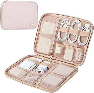 NISHEL Electronic Organizer, Travel Cord Tech Organizer Case, Travel Essentials for Cable, Charge... | Amazon (US)
