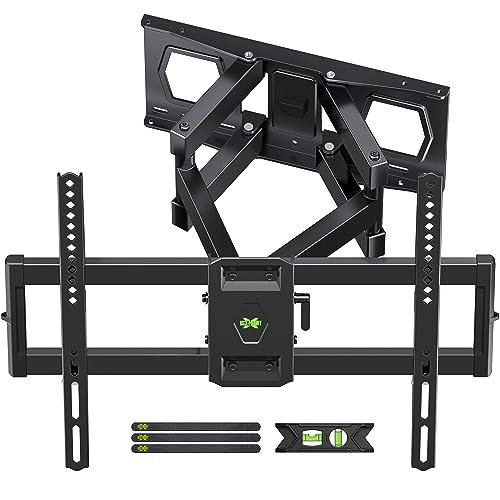 Full Motion TV Wall Mount for Most 37"-84" Flat Screen TV, Swivel or Tilt TV Wall Bracket with Dual Articulating Arms, for 12"-16" Wood Studs, Max VESA 600x400mm, Load 120 lbs by USX MOUNT | Amazon (US)