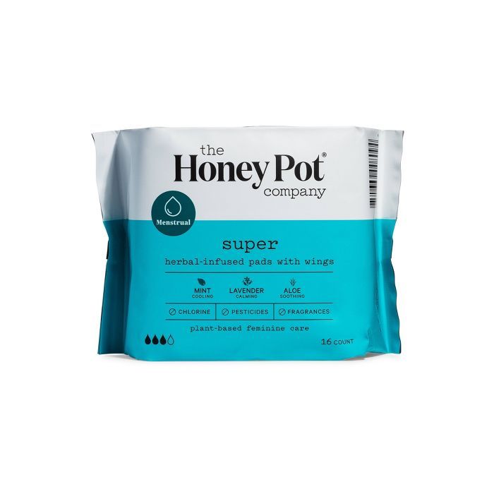 The Honey Pot Herbal Menstrual Pads - 16ct | Target