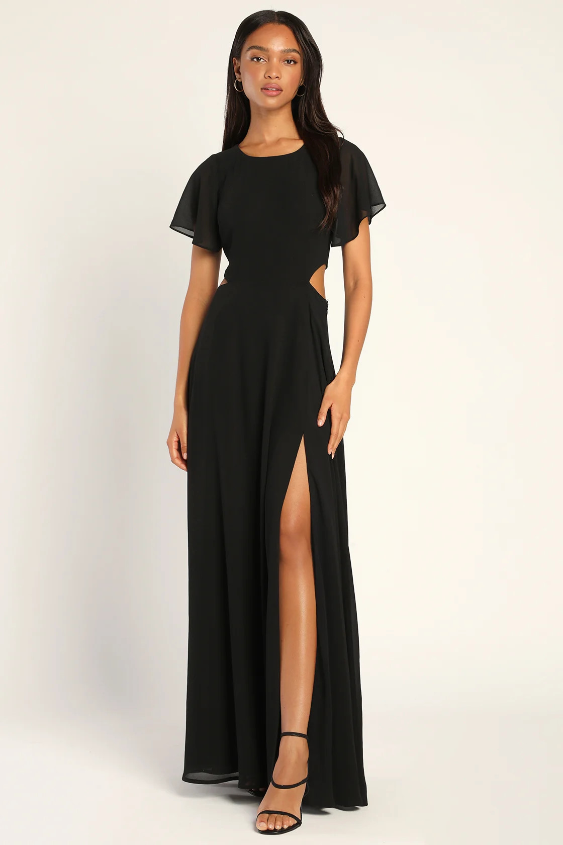 Garden Bliss Black Cutout Maxi Dress | Lulus (US)