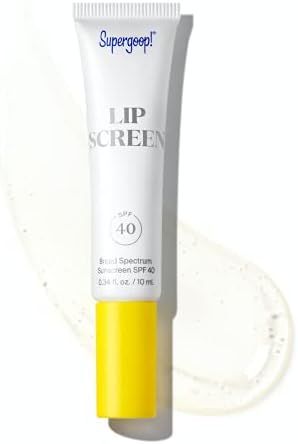 Supergoop! Lipscreen SPF 40, 0.34 fl oz - Reef-Safe, Water-Resistant Clear Lip Gloss - Broad Spec... | Amazon (US)