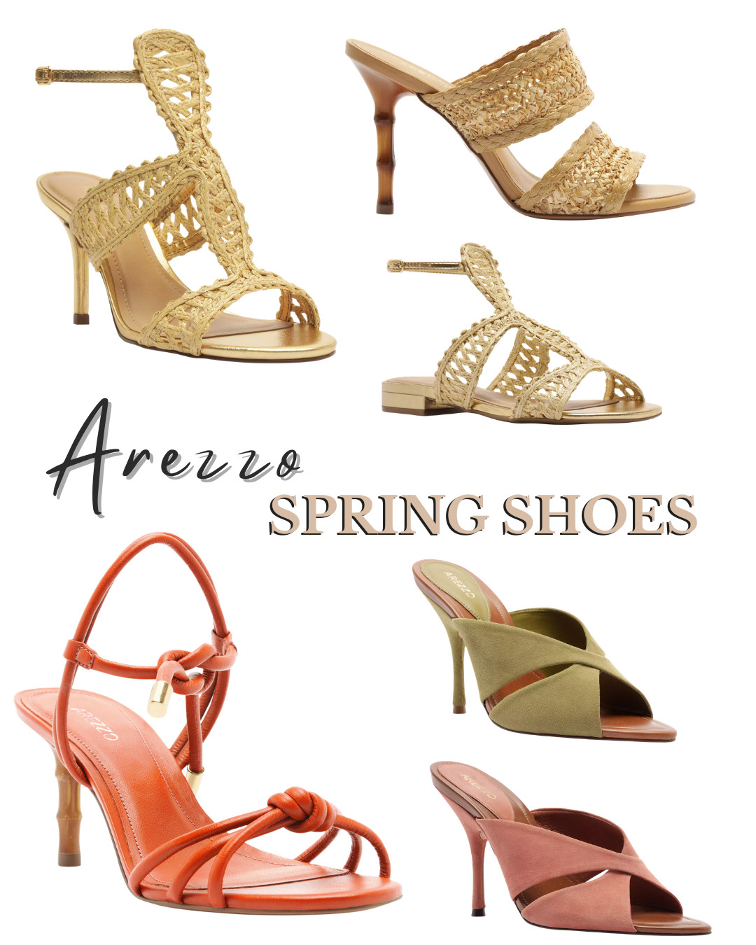 Loving these Arezzo heels and woven sandals. Such an easy way to elevate any outfit!

#Arezzo #SpringShoes #SpringStyle #SandalSeason #HeelsOfTheDay #WovenSandals #WeddingGuestStyle #LTKStyle #ShoeLover #SpringOutfits 

 #LTKOver40 #LTKWedding