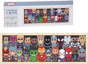 Just Play Marvel Wooden Toys Character Puzzle, Officially Licensed Kids Toys for Ages 2 Up, Gifts... | Amazon (US)