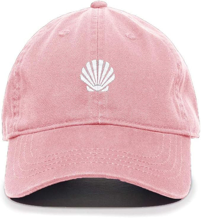 Tech Design Seashell Embroidered Baseball Cap Cotton Adjustable Dad Hat | Amazon (US)