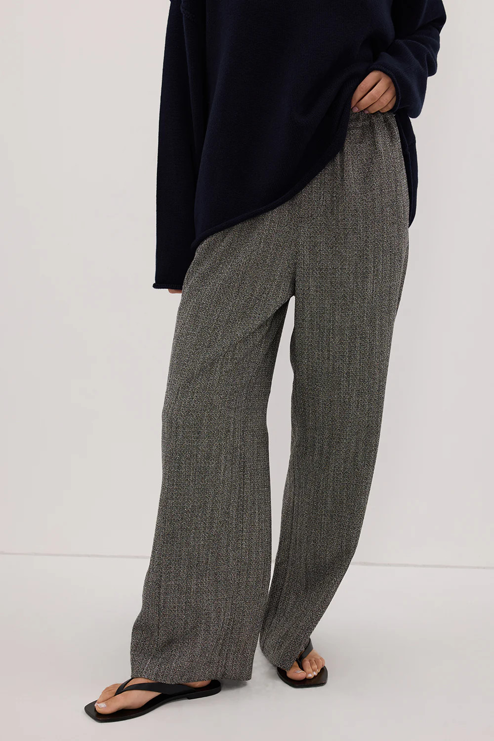 MANHATTAN CHARCOAL TWEED PANT | DISSH