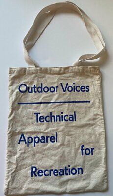 Outdoor Voices Natural Tote Bag 13 X 17 Technical Apparel for Recreation | eBay US
