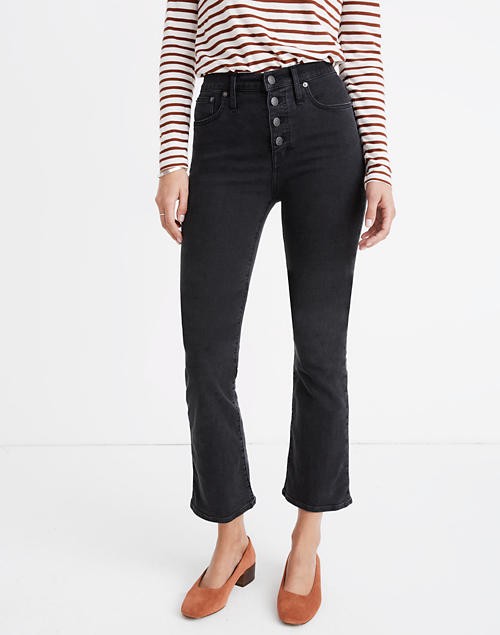 Cali Demi-Boot Jeans in Bellspring Wash: Button-Front Edition | Madewell