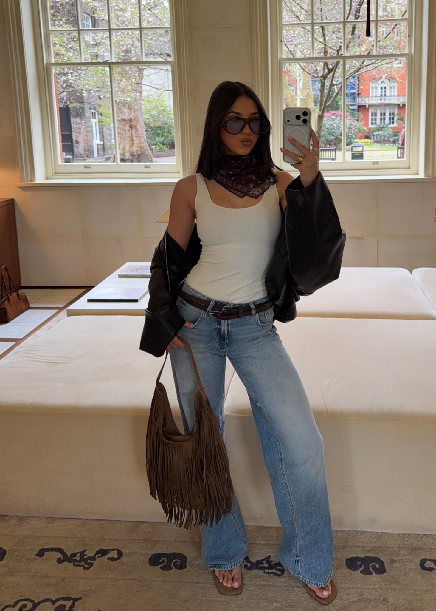 Fringe bag outfit deets 

#LTKjeans #LTKspring #LTKuk