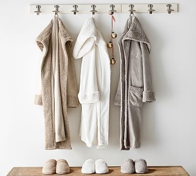 Teddy Faux Fur Trim Robes | Pottery Barn (US)