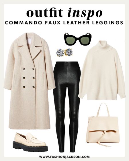 Commando faux leather legging outfit inspo #winterfashion #leatherleggings #winterwhite #winteroutfit #wintercoat #loafers #turtleneck #fashionjackson

#LTKunder100 #LTKstyletip #LTKSeasonal