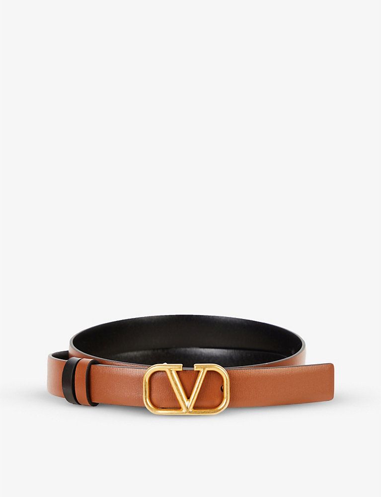 VALENTINO GARAVANI VLOGO reversible leather belt | Selfridges