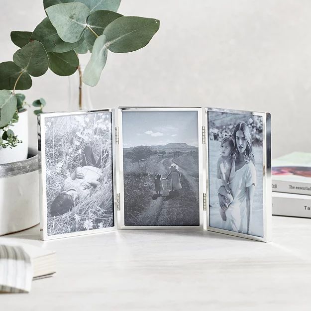 Triple Aperture Hinged Fine Silver Photo Frame 4x6”
    
            
    
    
    
    
    
... | The White Company (UK)