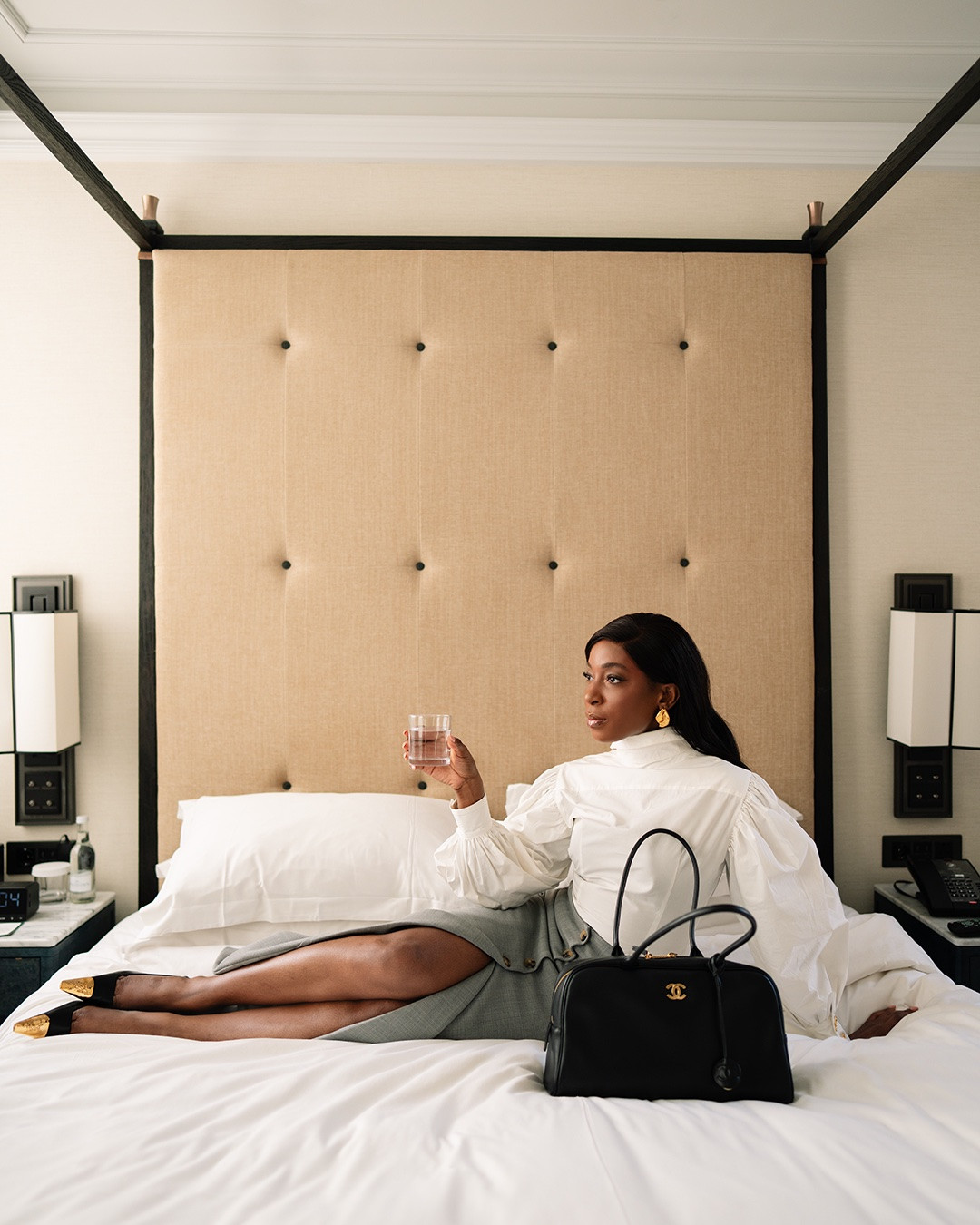 Hotel Morning, But Make It Chic

A crisp white blouse, sculptural sleeves, and gold-tipped heels prove that the smallest details often make the strongest statement. Quiet luxury with just the right amount of drama.

quiet luxury, hotel style, luxury fashion, chic dressing, elevated basics, white blouse, statement sleeves, tailored skirt, designer handbag, black handbag, gold accents, sophisticated style, modern elegance, fashion editorial, womenswear, polished look, classic style, luxury lifestyle, outfit inspiration, feminine fashion, contemporary fashion, refined wardrobe, timeless style, hotel aesthetic, minimal elegance, power dressing, fashion photography, elegant outfit, luxury accessories, style inspiration

#LTKsummer #LTKtravel #LTKstyletip