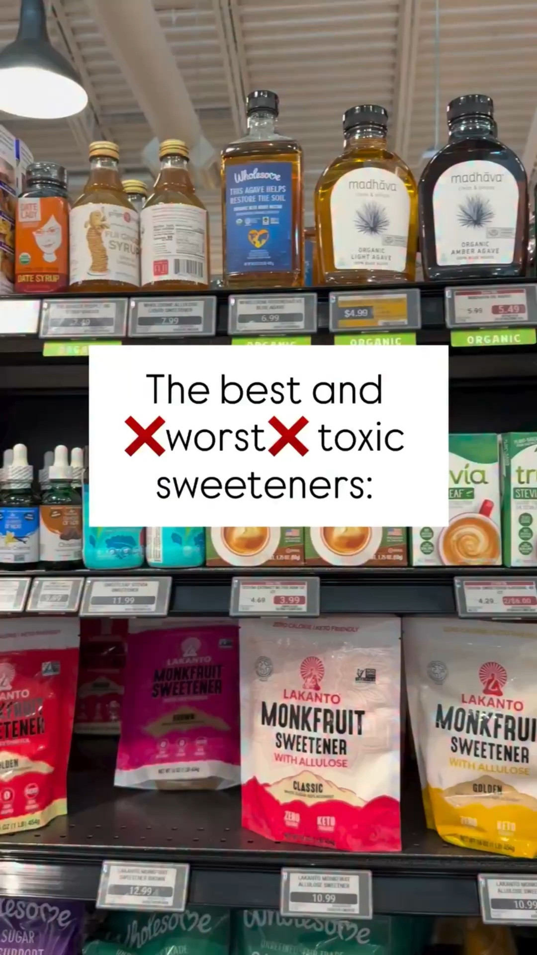 ‼️artificial sweeteners have made headlines for their dangers for a while (we know to avoid Splenda, Sweet & Low, etc).
 
But the “natural” sweeteners like Stevia, monk fruit, date sugar and the like are controversial as well! With SO much chaos with “natural” marketing on labels some clarity is needed! &

So let’s make it easy:

❌here’s the list of what I avoid: 
	•High-fructose corn syrup – Linked to obesity, fatty liver, insulin resistance.
	•Refined sugars (white, brown, powdered, sucrose, dextrose, maltose) – Rapid blood sugar spikes.
	•Maltodextrin – Extremely high glycemic index.
	•Agave syrup – Very high fructose → liver fat risk.
	•Aspartame – Classified by WHO (2023) as possibly carcinogenic.
	•Sucralose (Splenda) – May disrupt gut bacteria; mixed metabolic data.

❌❌❌And the newest ingredient to avoid at ALL costs? Xylitol (avoid) – New studies link higher blood levels to increased heart attack & stroke risk, may increase clotting, causes GI distress, and is highly toxic to dogs.

✅ Better Options
	•Pure stevia extract (without the xylitol and added ingredients) 
	•Monk fruit extract (without xylitol) 
	•Organic raw honey
	•Organic pure maple syrup- (family favorite)
	•Unsulphured molasses
	•Dates / date paste
	•Mashed banana / applesauce
	•Coconut palm sugar
�✔ Whole-food sweeteners in moderation will ALWAYS be better than refined sugar!

⤵️⤵️⤵️For the full list of sweeteners without xylitol comment below “SWEET” and I will send links your way!⤵️⤵️⤵️

Make sure you are following @thatchiromama because the links won’t show up otherwise🤗

#toxinfree #nontoxic #sweetener #toxinfreeliving #healthy