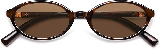 Appassal Retro Oval Sunglasses for Women Men Small 90s Trendy Narrow Vintage Fashion Funny Chic S... | Amazon (US)