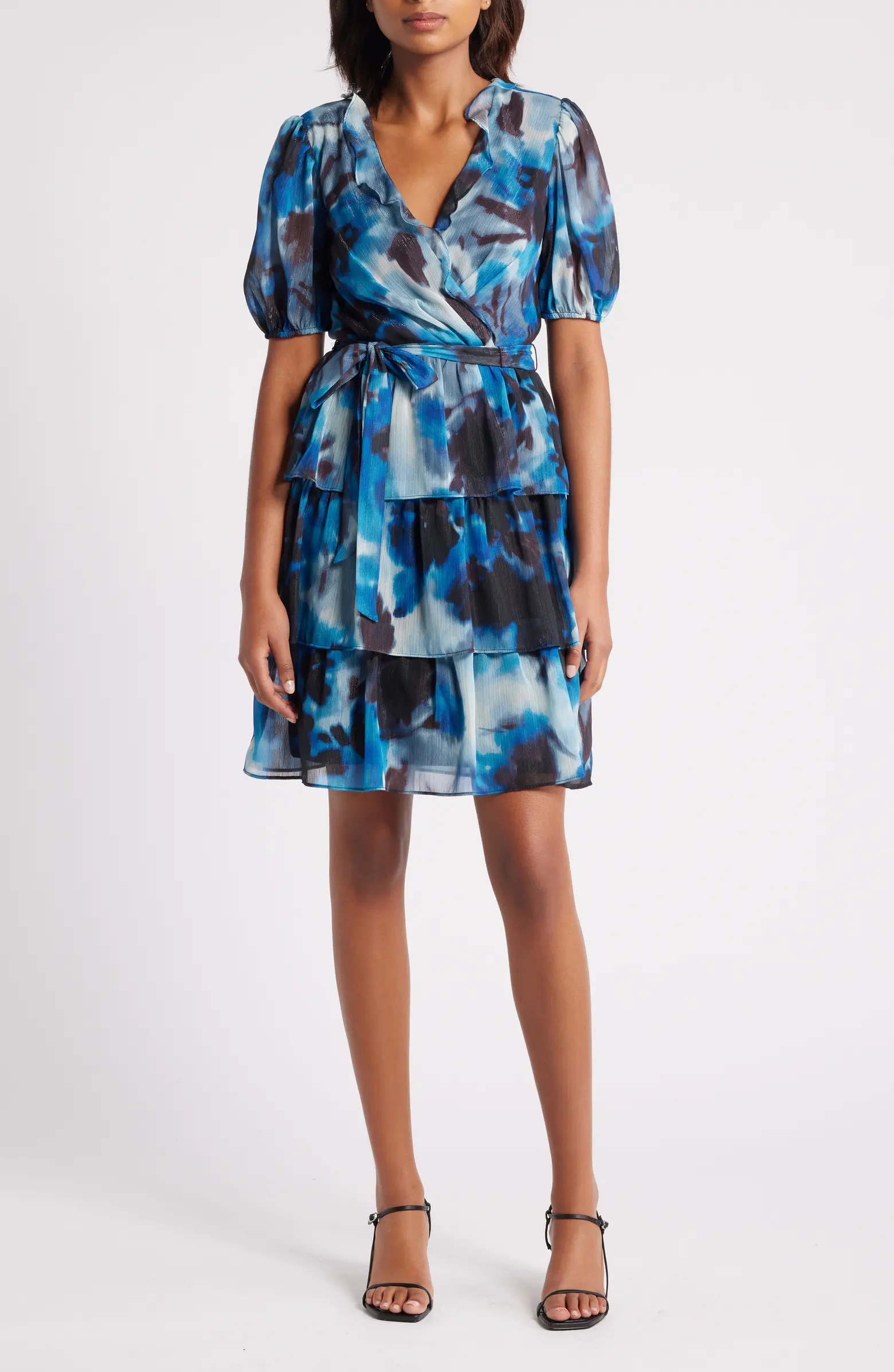 Julia Jordan Abstract Print Tiered Dress | Nordstrom | Nordstrom
